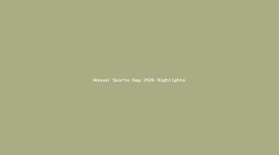 Annual Sports Day 2026 Highlights